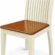 Pemberly Row Dublin Traditional Wood Dining Set in Cream/Cherry