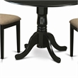 Pemberly Row 3-Piece Traditional Wood Dining Table Set in Black