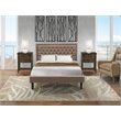Pemberly Row 3-Piece Queen Bedroom Set with Fabric Headboard in Dark Khaki