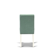 Pemberly Row 9-Piece Dining Table Set with Faux Leather Chairs in Linen White