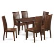 Pemberly Row 7-Piece Wood Dining Room Set with Mahogany Finish