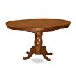 Pemberly Row 5-Piece Saddle Brown Wood Dining Table Set with Chairs