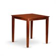 Pemberly Row 5-Piece Traditional Wood Dining Table Set in Brown