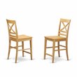 Pemberly Row 5-Piece Wood Dining Table Set with Oak Finish