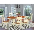Pemberly Row 7-Piece Wood Dining Set in Buttermilk & Cherry