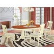 Pemberly Row 5-Piece Dining Room Table Set in Buttermilk and Cherry Finish