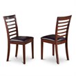 Pemberly Row 5-Piece Wood Table and Ladder Back Kitchen Chair Set