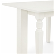 Pemberly Row 5-Piece Dining Set with Slatted Chairs in Linen White