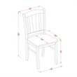 Pemberly Row 5-Piece Solid Wooden Dining Set in Black