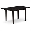 Pemberly Row 5-Piece Solid Wooden Dining Set in Black