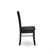 Pemberly Row 5-Piece Solid Wooden Dining Set in Black