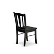 Pemberly Row 5-Piece Solid Wooden Dining Set in Black