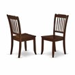 Pemberly Row 5-Piece Wood Dining Set with Slatted Chair Design in Mahogany