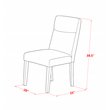 Pemberly Row 3-Piece Rubberwood Dining Set in Linen White and Gray