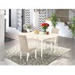 Pemberly Row 5-Piece Wood Dining Table Set in Buttermilk and Cherry