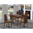Pemberly Row 5-Piece Wood Dining Room Set with Mahogany Finish