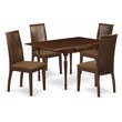 Pemberly Row 5-Piece Wood Dining Room Set with Mahogany Finish