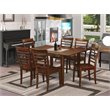 Pemberly Row 7-Piece Wood Dining Set with Mahogany Finish