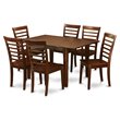 Pemberly Row 7-Piece Wood Dining Set with Mahogany Finish