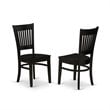 Pemberly Row 9-Piece Wood Kitchen Set in Black Finish