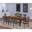 Pemberly Row 9-Piece Wood Dining Set with Black and Cherry Table