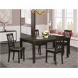Pemberly Row 5-Piece Wood Dining Table Set with Extendable Design