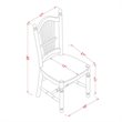Pemberly Row 5-Piece Dining Set with Wooden Chairs in Mahogany Finish
