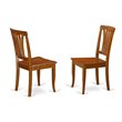 Pemberly Row 5-Piece Wood Dining Table and Chairs in Saddle Brown