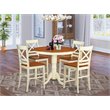 Pemberly Row 5-Piece Dining Set in Buttermilk/Cherry Finish