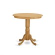 Pemberly Row 5-Piece Traditional Wood Dining Table Set in Oak