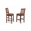 Pemberly Row 5-Piece Wood Dining Table and Chairs in Mahogany
