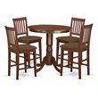 Pemberly Row 5-Piece Wood Dining Table and Chairs in Mahogany