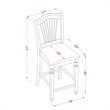 Pemberly Row 5-Piece Mahogany Dining Room Set with Linen Fabric Chairs