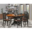Pemberly Row 7-Piece Wood Dining Set with Ladder-Back Chairs in Black Cherry