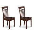 Pemberly Row 5-Piece Wood Dining Table Set in Mahogany Finish