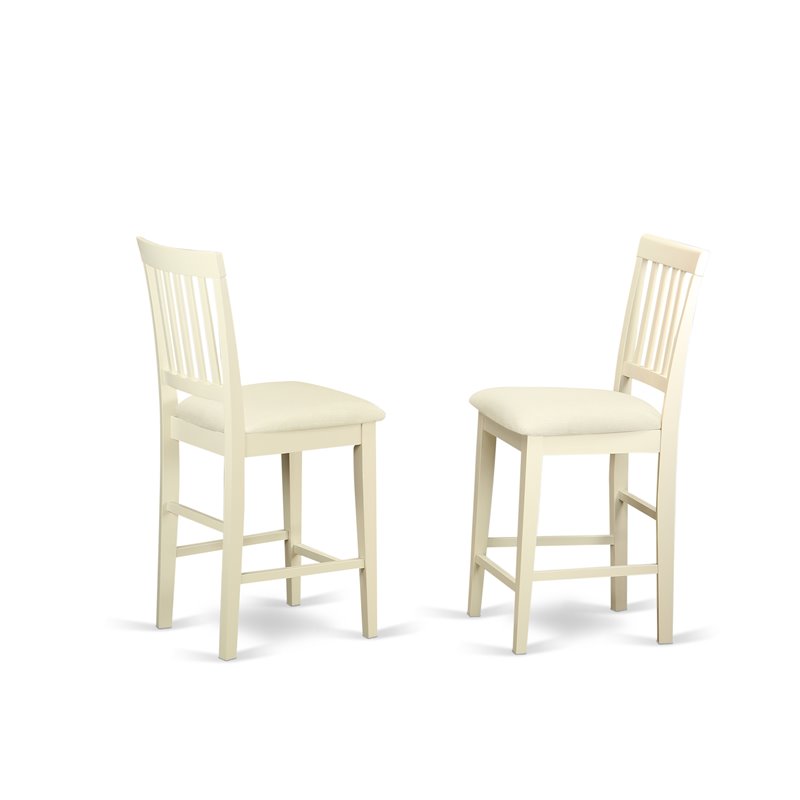 Pemberly Row 5-Piece Dining Table Set in Dual-Tone Buttermilk & Cherry