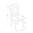 Pemberly Row 5-Piece Solid Wood Dining Set in Mahogany Finish