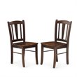 Pemberly Row 5-Piece Solid Wood Dining Set in Mahogany Finish