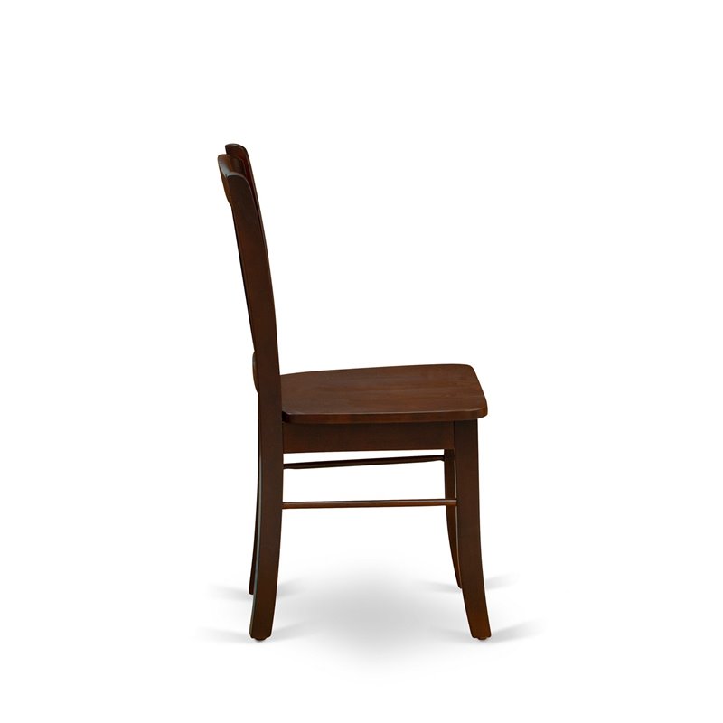 Pemberly Row 5-Piece Solid Wood Dining Set in Mahogany Finish