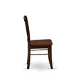 Pemberly Row 5-Piece Solid Wood Dining Set in Mahogany Finish
