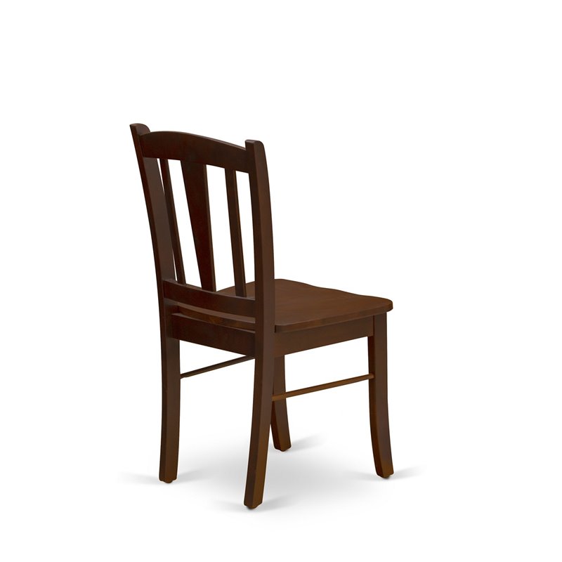 Pemberly Row 5-Piece Solid Wood Dining Set in Mahogany Finish