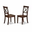 Pemberly Row 5-Piece Wood Dining Table Set in Mahogany Finish with X-Back Chairs