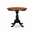 Pemberly Row Mid Century Dining Table with 2 Linen Fabric Chairs