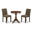 Pemberly Row 3-Piece Wood Dinette Set with Mahogany Finish