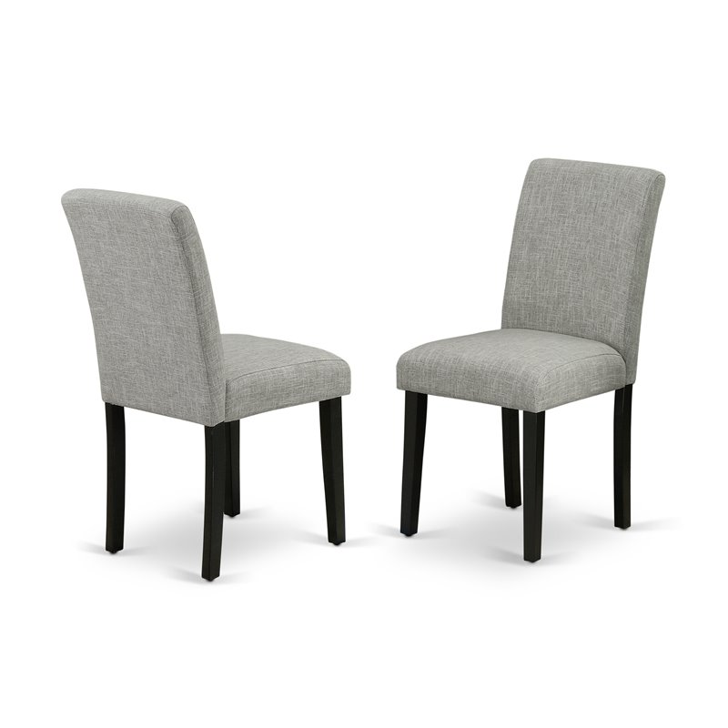 Pemberly Row 5-Piece Dining Set with Wood Table in Black/Shitake