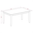 Pemberly Row 5-Piece Dining Set with Wood Table in Black/Shitake