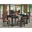 Pemberly Row 5-Piece Wood Dining Table and Chair Set in Black