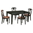 Pemberly Row 5-Piece Wood Dining Table and Chair Set in Black
