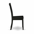 Pemberly Row 3-Piece Dining Table Set with X-Back Chairs in Black & Cherry