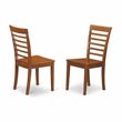 Pemberly Row 5-Piece Rubber Wood Kitchen Set in Saddle Brown Finish
